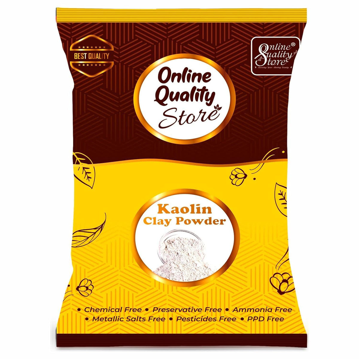 Online Quality Store Natural Kaoline/Clay Powder For Acne, Blackheads And For Glowing Skin, 250g