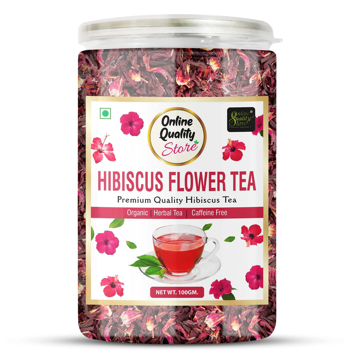 Online Quality Store Combo of Butterfly Pea Tea, Hibiscus Flower Tea, Chamomile Flower Tea -100g Each