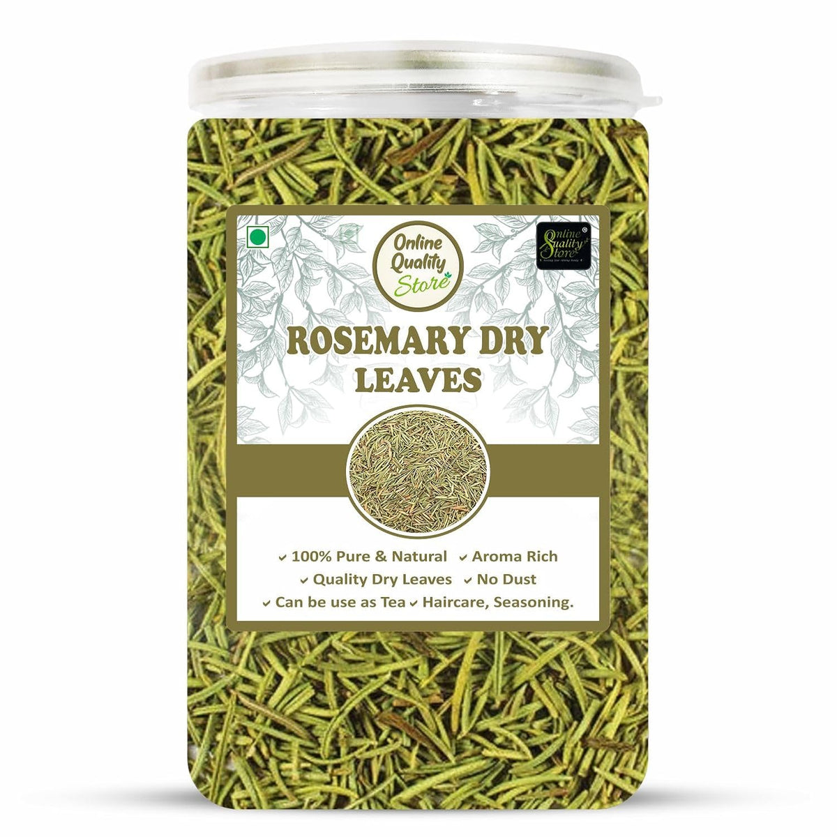Online Quality Store Rosemary Dry Leaves - 100g | For Hair Growth & Rosemary Tea Leaves | Rosemary Herbal Tea