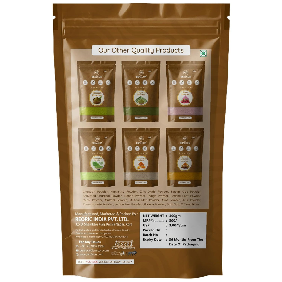 BRALCON Shikakai Mix Powder -100g