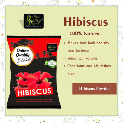 Online Quality Store Amla Reetha Shikakai Bhringraj and Hibiscus Powder for Hair
