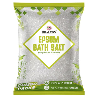 BRALCON Epsom Salt for Foot Soak & Bath - 400g | Natural Bath Salt for Relaxation & Soothing Experience | Bath Salt for Spa, Foot Care & Daily Wellness Use