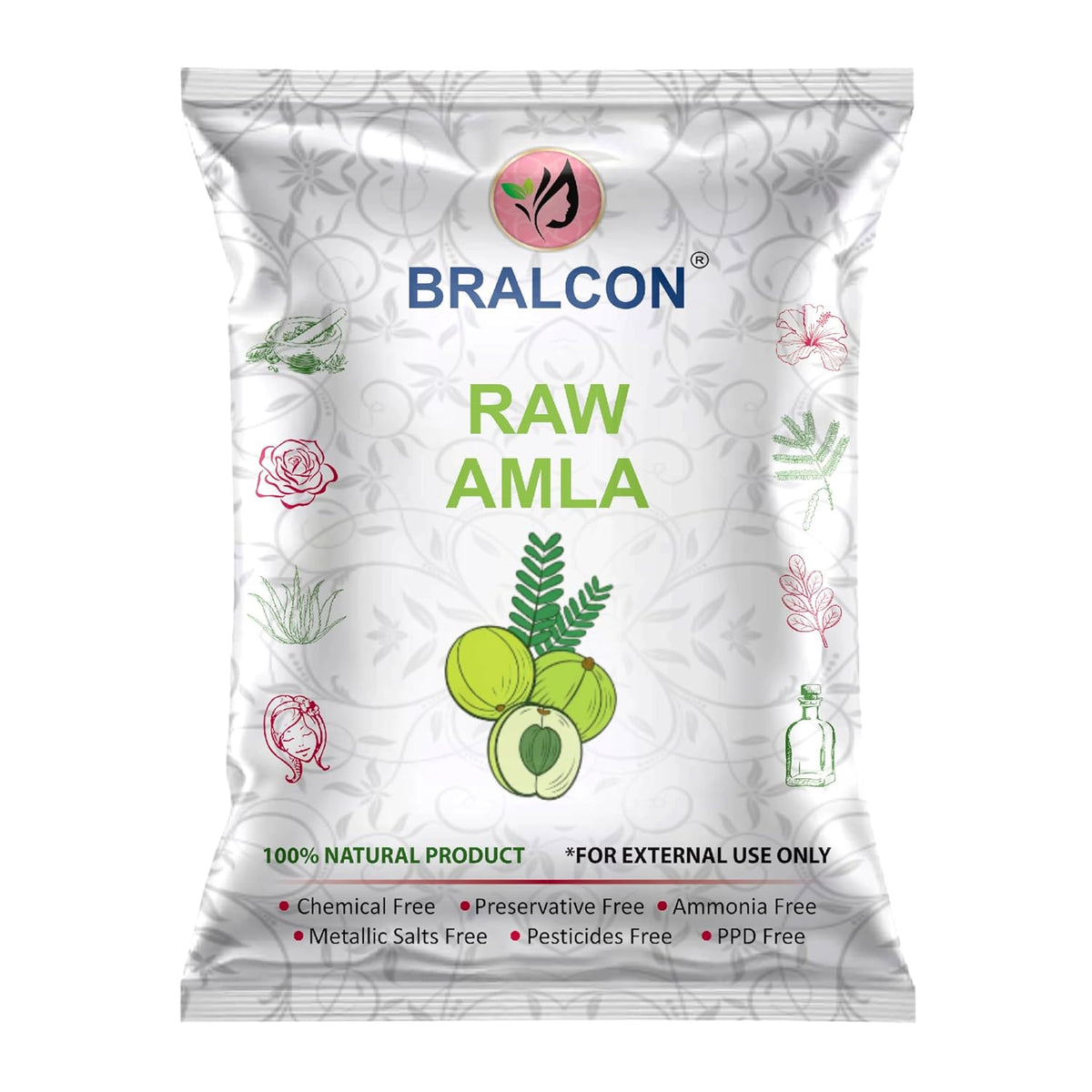 BRALCON Reetha Amla Shikakai Powder | Natural Hair Care Powder Set - 300 g , 100g Each | Chemical-Free | Hair Shampoo
