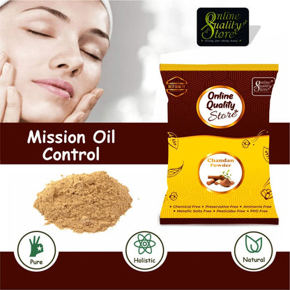 Online Quality Store Chan Pure Chandan powder for face 100% Herbal and Orignal Lab tested report attached (300 grams)