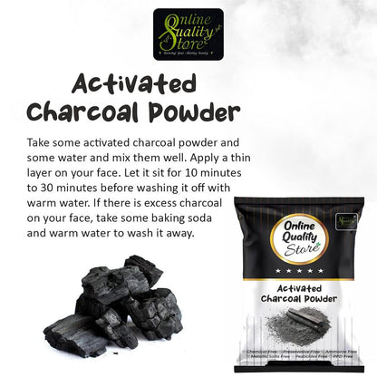 Online Quality Store Herbal Powder Combo for Hair and Face (Activated Charcoal)
