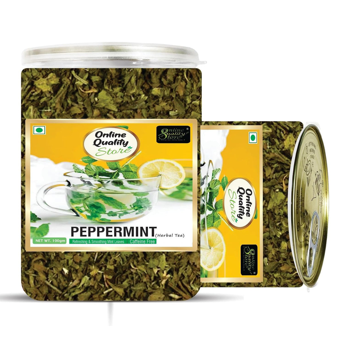 Online Quality Store Peppermint Tea, 100gm Loose Leaf Tea | Peppermint Tea Leaves Herbal Green Tea for Boost Immunity