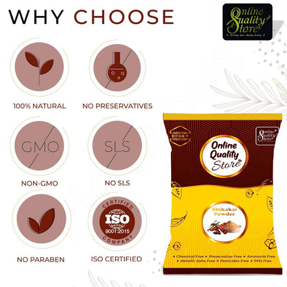 Online Quality Store Shikakai Powder for Hair (200g)