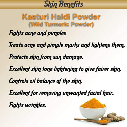 Online Quality Store Kasturi Haldi Powder Combo for Hair and Face_100 (100 g)