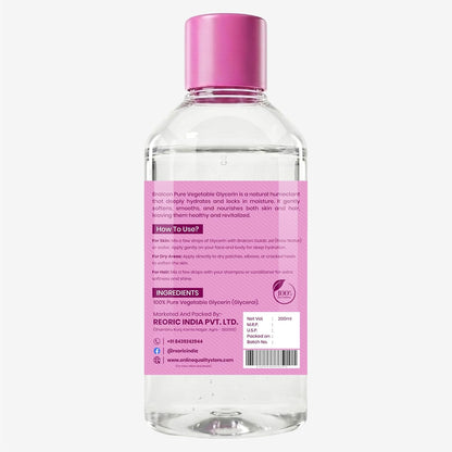 BRALCON Gulab Jal Rose Water (100ml) + Pure Glycerin (200ml) Liquid Combo Pack
