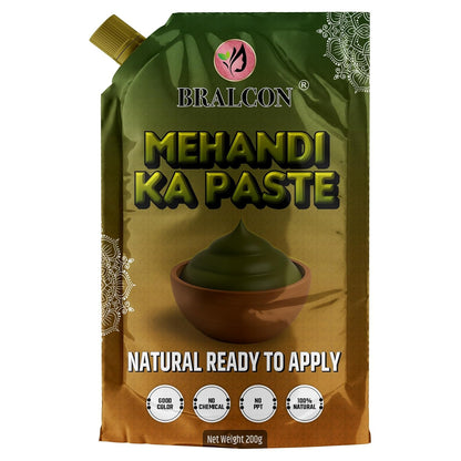 Mehandi Ka Paste, Natural Ready to Apply Henna, 200g, Chemical-Free