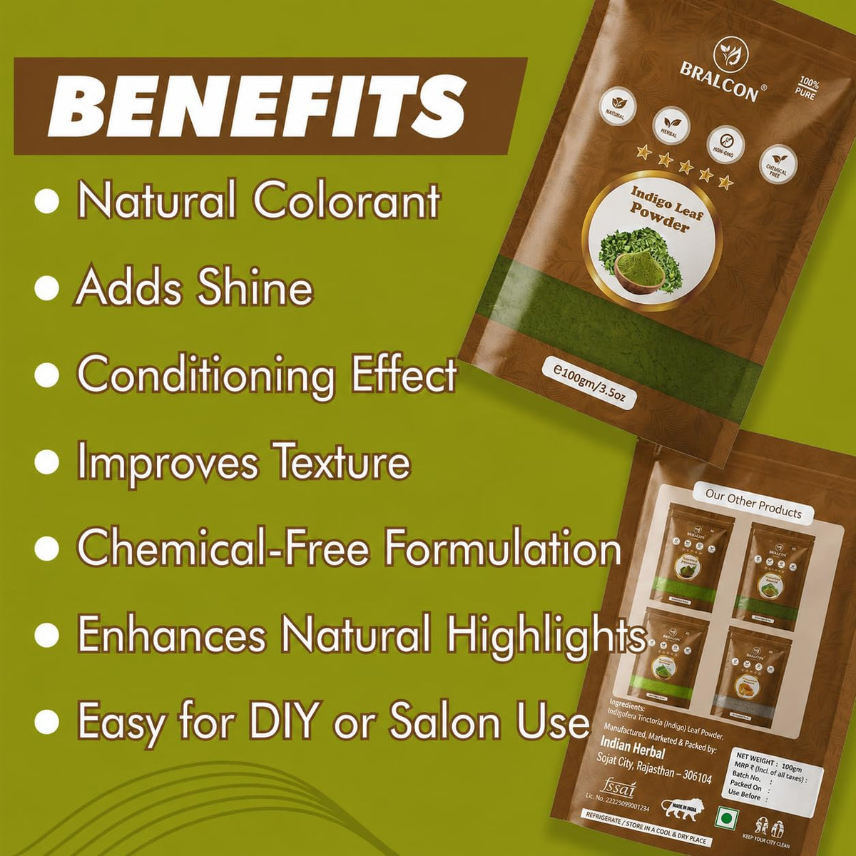 BRALCON Indigo Powder -100g