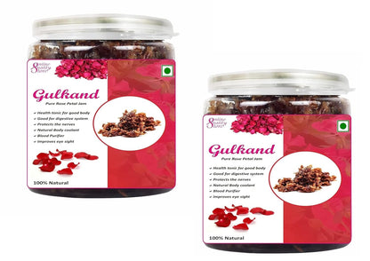 Online Quality Store Natural Gulkand (Rose Petal Jam), 900g | Sun-Cooked Damask Rose Petals & Rock Sugar |Pure gulkand Organic| Gulkand for Paan