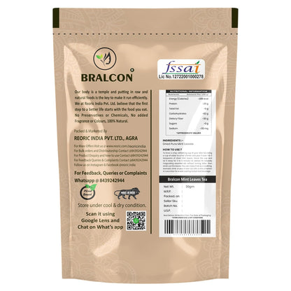 BRALCON Dried Mint Leaves Herbal Tea - 30g