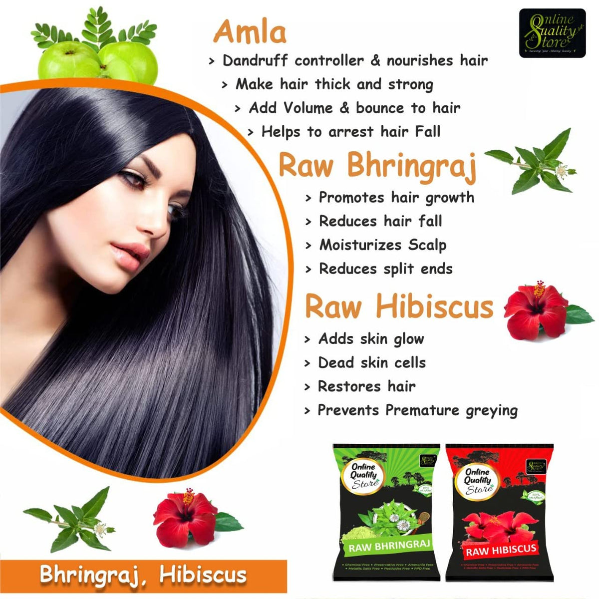 Online Quality Store herbal hair shampoo and hair mask(RAw form -Amla,Reetha, Shikakai,bhringraj and Hibiscus) (Raw_Reetha_Amla_Shikakai_Bringraj_Hibiscous_500g)