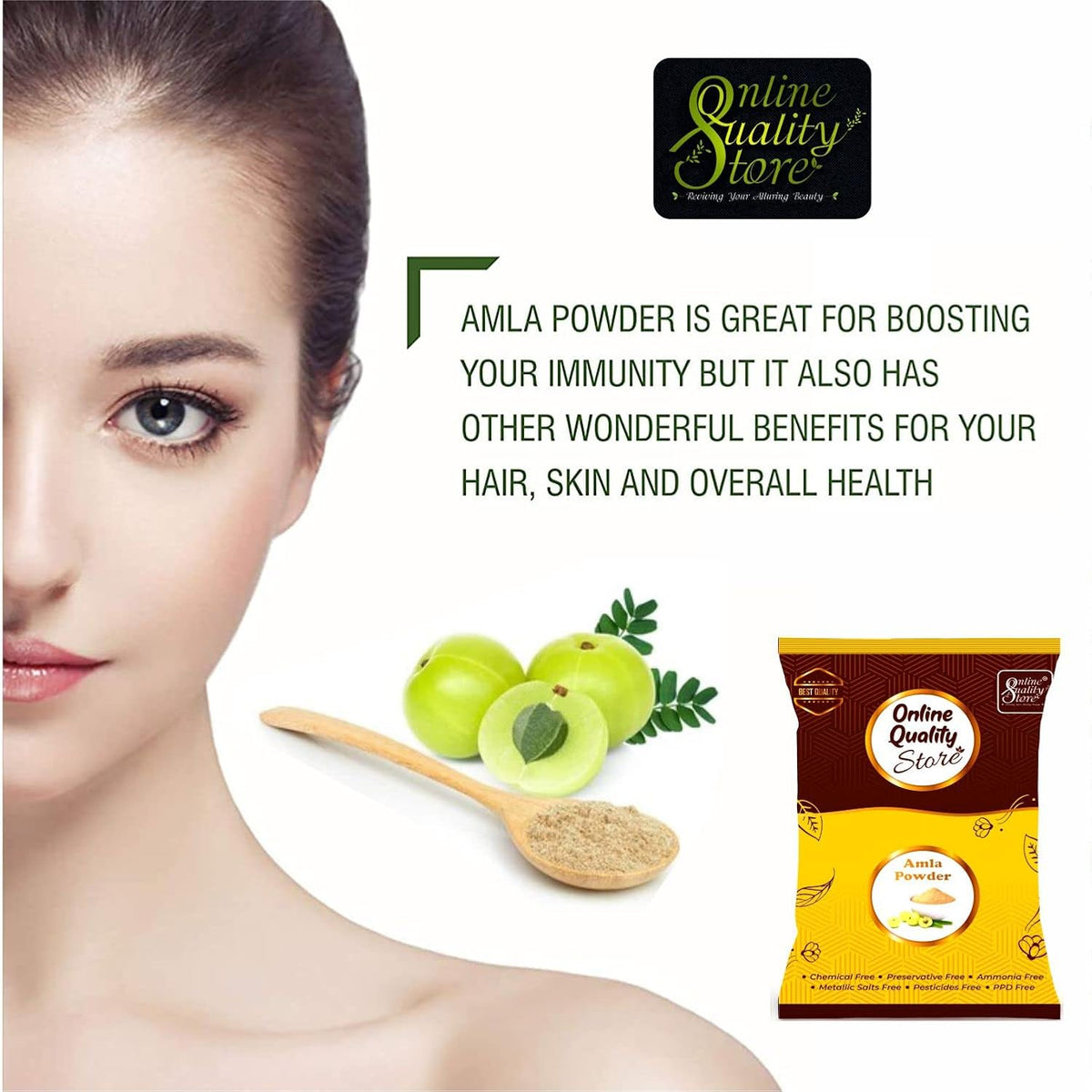 Online Quality Store Amla Powder Hair (200 Grms)