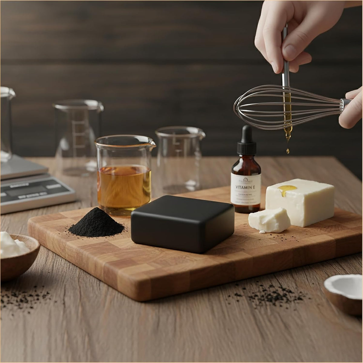 Activated Charcoal Soap, 100% Natural Luxury Bar, Black, Pack of 4, 100g Each