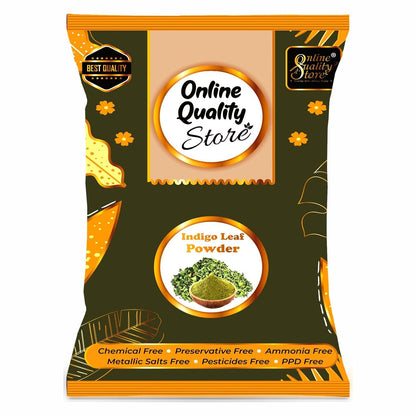 Online Quality Store Indigo powder for hair and Beard Dye - Black - Pure and Natural Lab tested (400 gram)