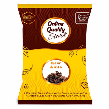 Online Quality Store Raw Amla For Hair Natural (Amla) Dried Form, 250g