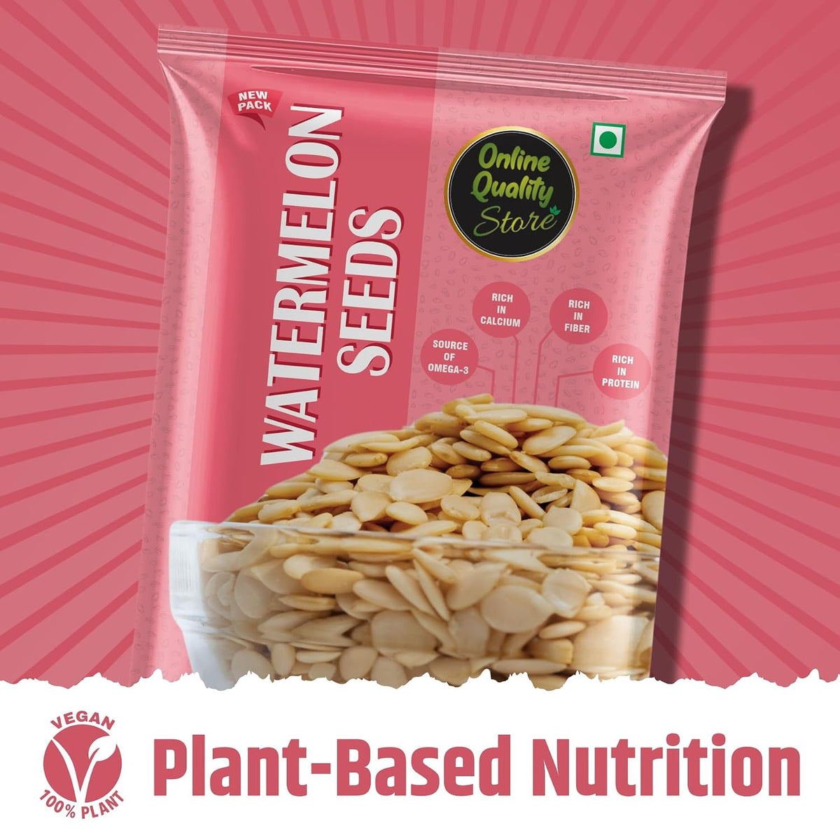 Online Quality Store Watermelon Seeds-100gm| Watermelon Seeds for Improves heart health