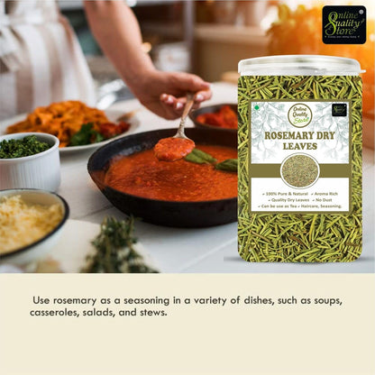 Online Quality Store Rosemary Dry Leaves - 100g | For Hair Growth & Rosemary Tea Leaves | Rosemary Herbal Tea