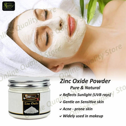 Online Quality Store Zinc Oxide Powder for face Pack, Skin Care , 150g |zinc oxide powder for skin |zinc oxide |zinc oxide powder for face|zno powder |zno nano particles |zinc oxide sunscreen |zinc oxide powder for painting
