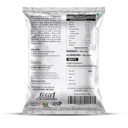 BRALCON Raw Shikakai, Reetha, Amla Combo, 100% Natural, Chemical Free, Preservative Free, 100g Each, 3 Pack Hair Conditioner