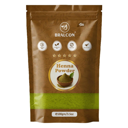 Bralcon Henna, Indigo and Amla Powder Combo (100g Each)