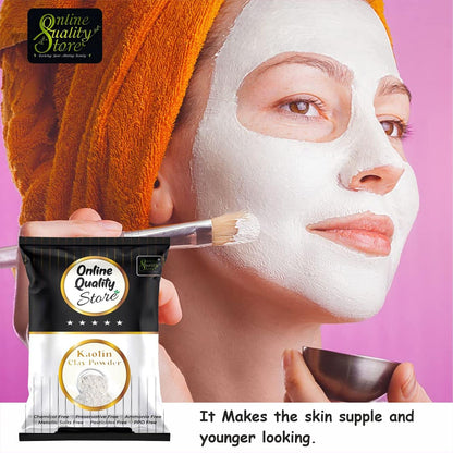 Online Quality Store natural Kaolin Clay Powder |China clay - For Acne, Blackheads |Face Masks |kaolin clay powder for face organic |Kaolin Powder for Skin |china clay powder |face care products,100g