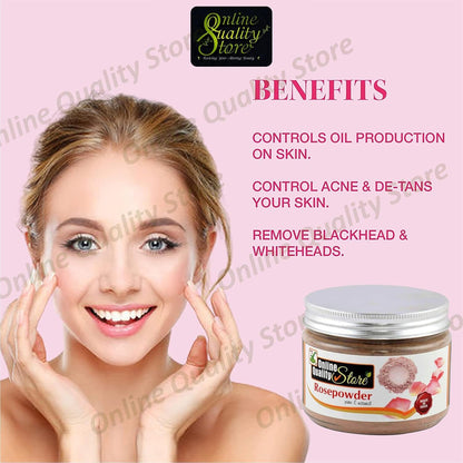 Online Quality Store Rose Petal Powder |Rosoideae |Rosa Centifolia, Gulab for Face Pack, rose petal powder for skin & for Skin Care, Face Pack |face care product |Hair Care,125g
