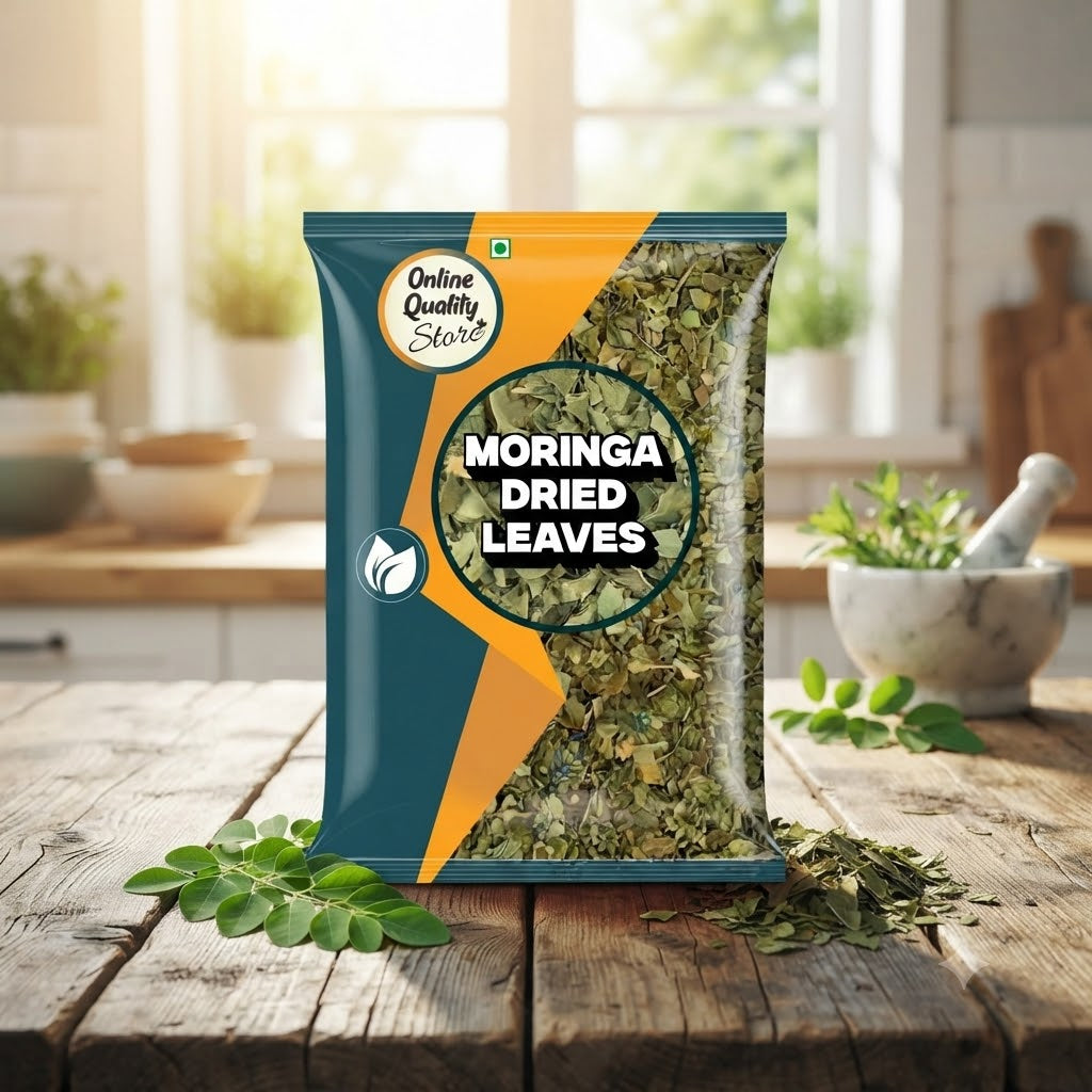 Online Quality Store Moringa Leaves - 100g |Moringa Dry Leaf, Dried Drumstick Tree Leaves, Natural Super-Food – For Making Herbal Tea, Smoothies, Soups - multiuse