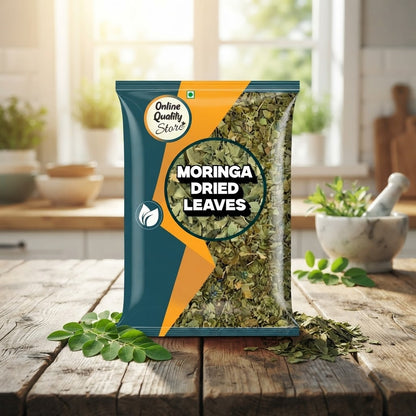 Online Quality Store Moringa Leaves - 100g |Moringa Dry Leaf, Dried Drumstick Tree Leaves, Natural Super-Food – For Making Herbal Tea, Smoothies, Soups - multiuse