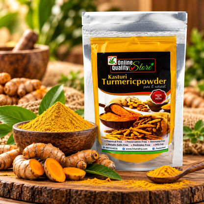 Online Quality Store Organic Kasturi Turmeric Powder for Face Pack (300 gm)