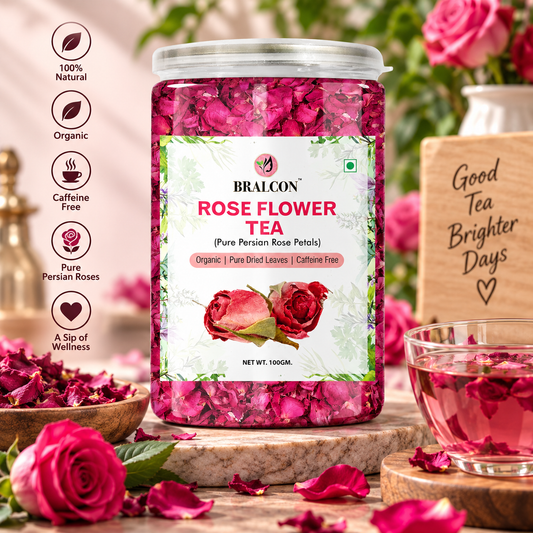 BRALCON Organic Rose Flower Tea - 100g