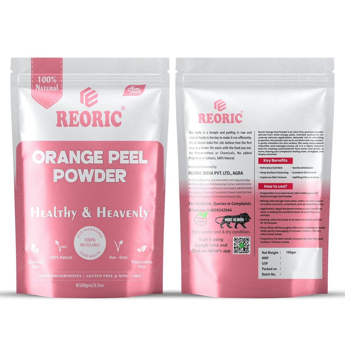 REORIC Orange Peel Powder 100g