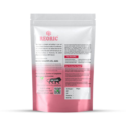 Reoric Non Nano Zinc Oxide Powder -100g