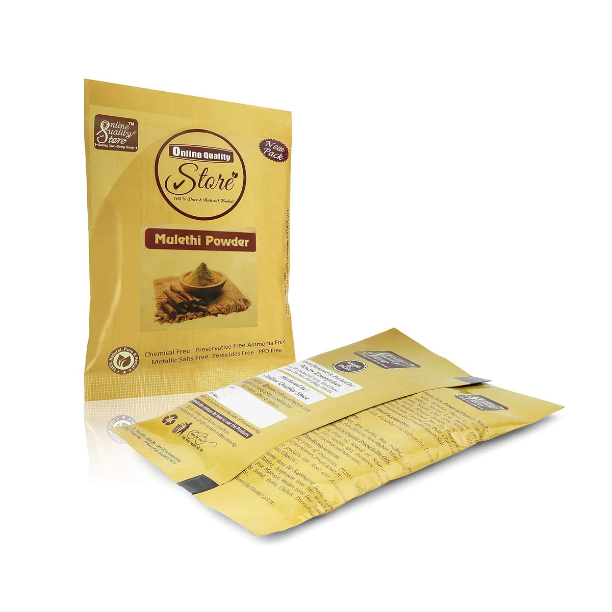 Online Quality Store Face Pack for Glowing Skin and Pimples Combo of Mulethi Powder (Licorice) (50 g) with Orange Powder (50 g) and Chandan Powder (50 g)-150 gm