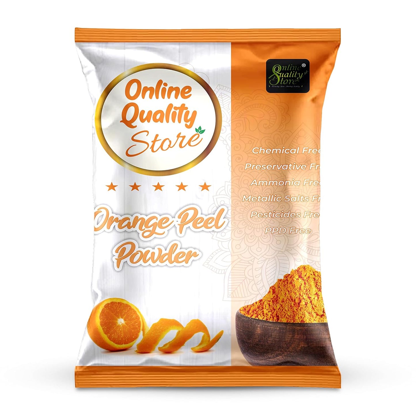 Multani Mitti Powder + Chandan + Orange Peel + Neem + Rose Powder (Pack of 5) 400g