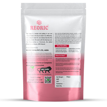 REORIC Raw Dried Bhringraj Whole Herb -100g
