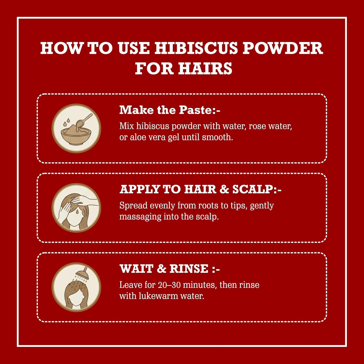 BRALCON Hibiscus Powder - 100gm, Natural Pure Hibiscus Rosa-Sinensis Flower Powder for Face Pack and Hair Mask, Hair Conditioner for Dull Hair & Dry Scalp, Gudhal Ka Phool Powder