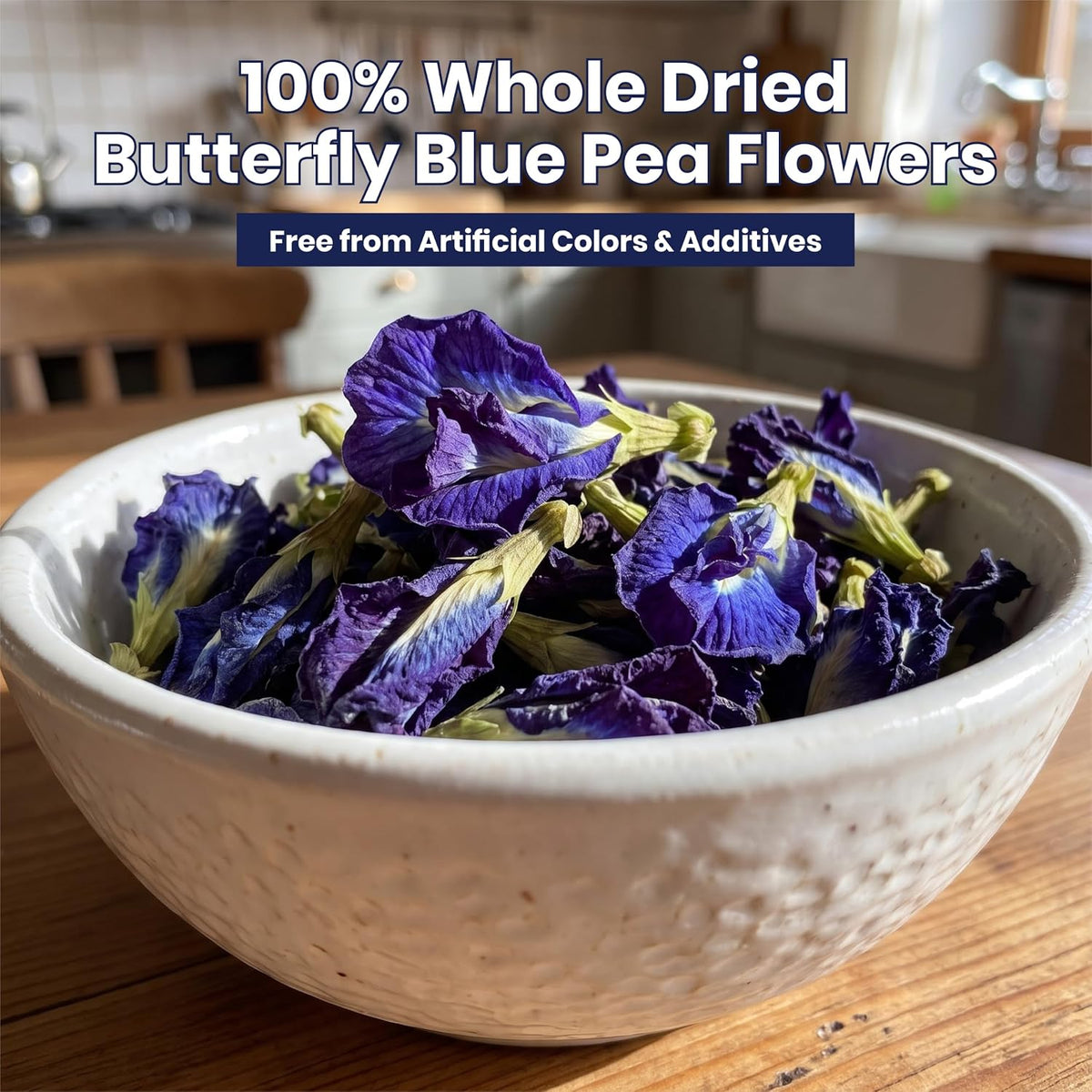 REORIC Whole Dried Butterfly Pea Flower Tea 50g