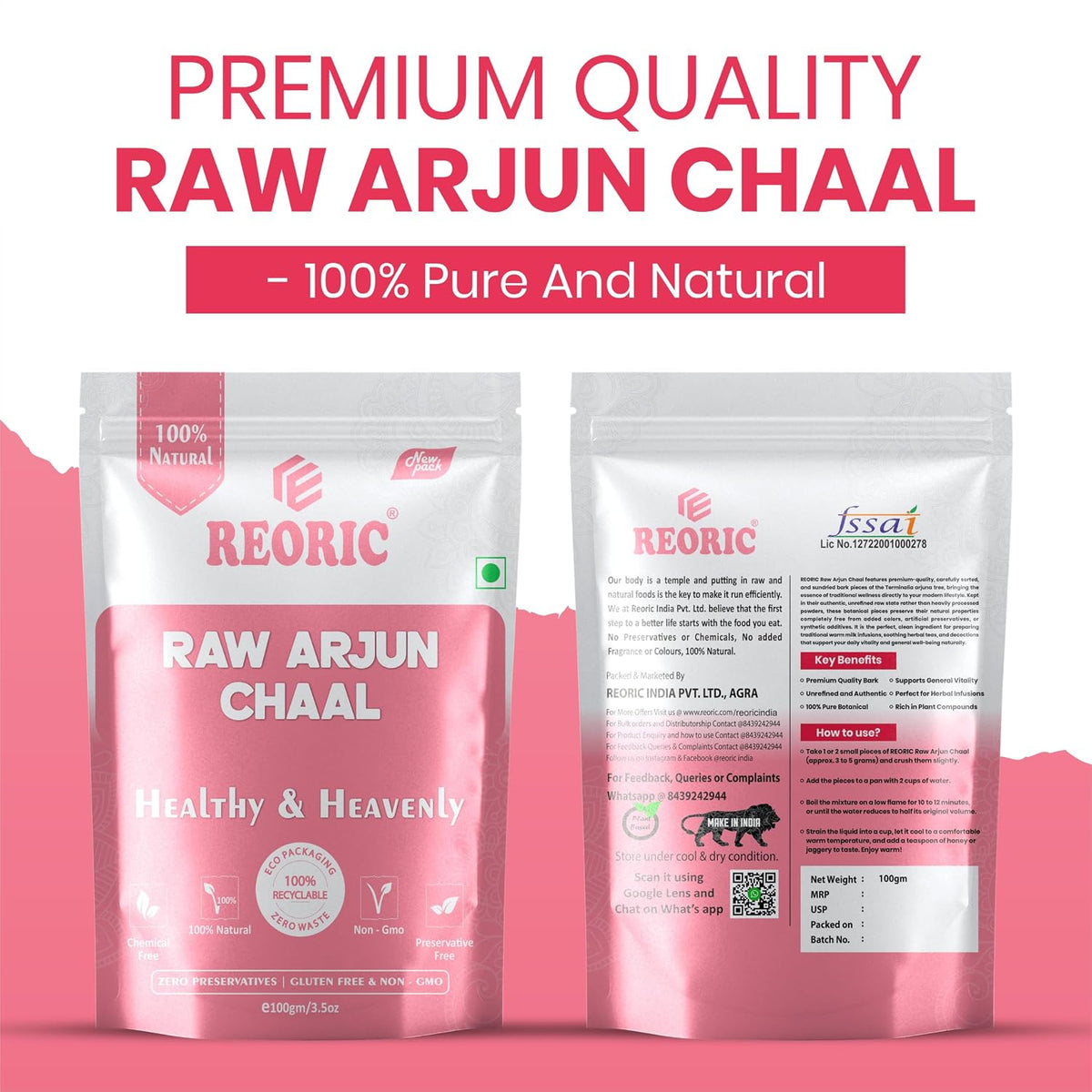 REORIC Raw Arjun Chaal -100g