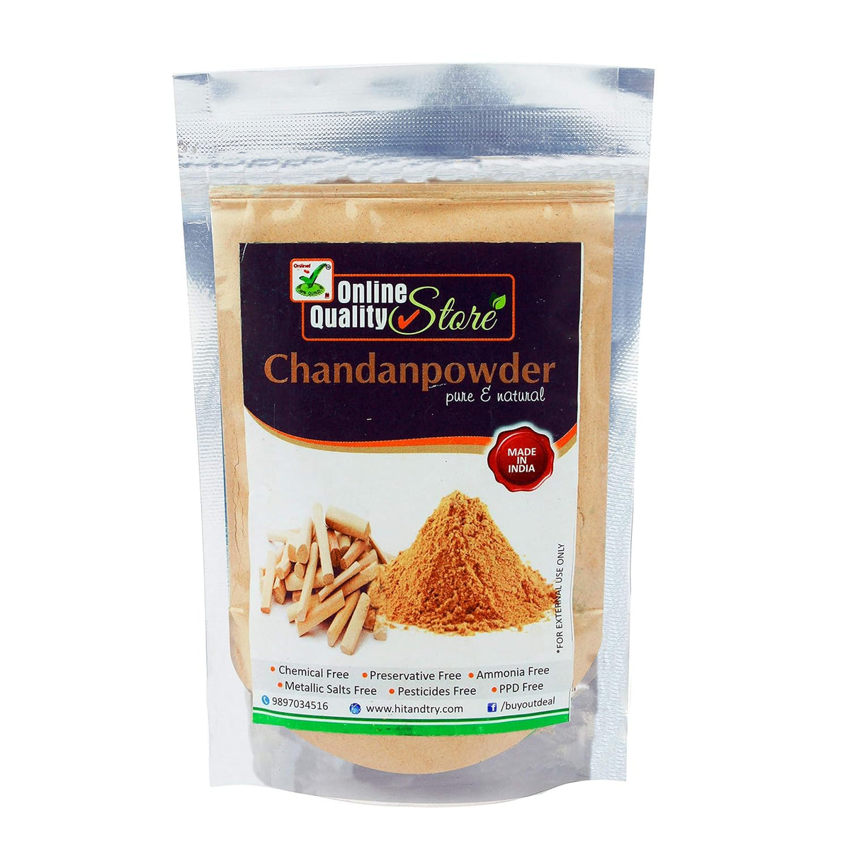 Online Quality Store Sandalwood Powder - 100Gm