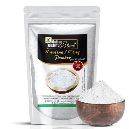 Online Quality Store Natural Kaoline/Clay Powder For Acne, Blackheads And For Glowing Skin, 250g