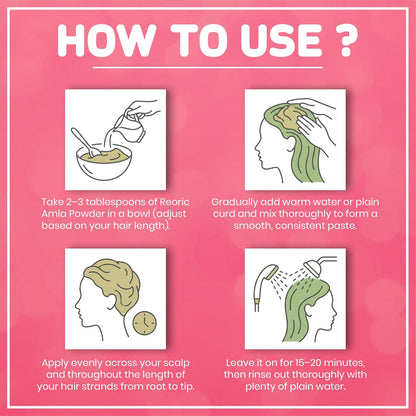 REORIC Amla Powder for Hair Care -100g