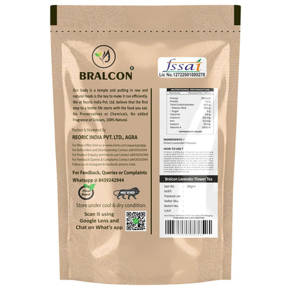 Bralcon Premium Dried Lavender Flower Tea 30g