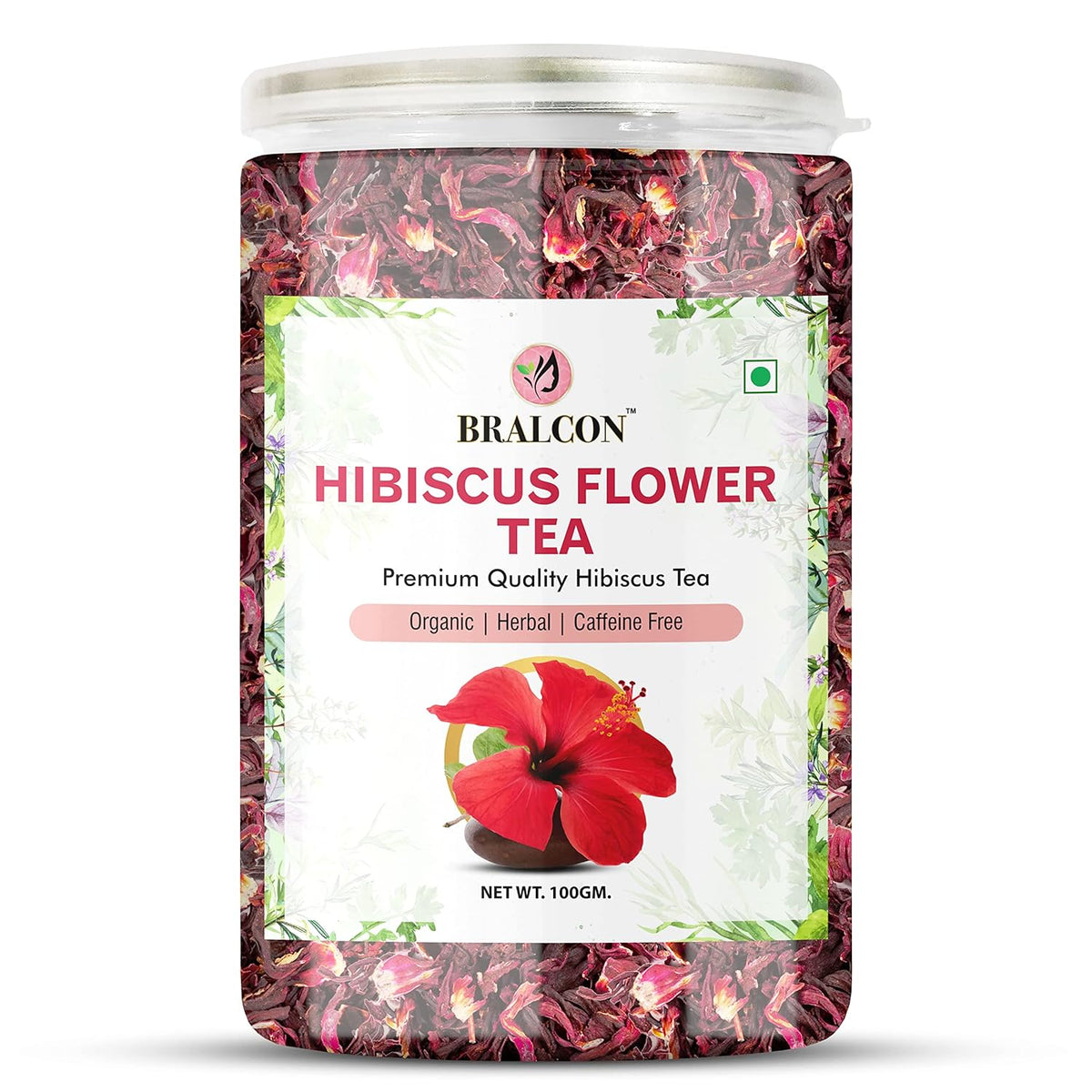 BRALCON Organic Hibiscus Flower Tea- 100g