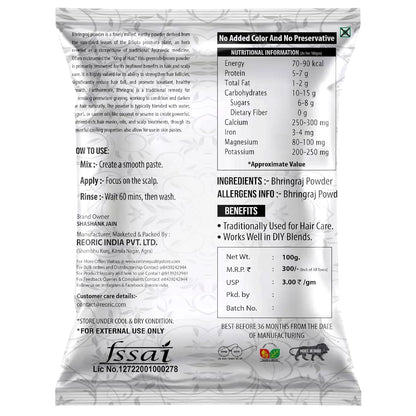 Amla, Reetha, Shikakai, Hibiscus, Bhringraj - 100g each (100 X 5 Pack) || Natural Herbal Powder Combo for Hairs || Chemical Free (Pack of 5, 100g each, Total 500 g Pack)