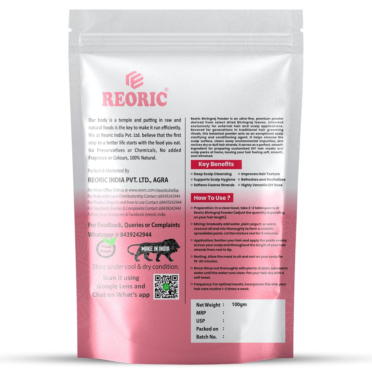 REORIC Bhringraj Powder -100g