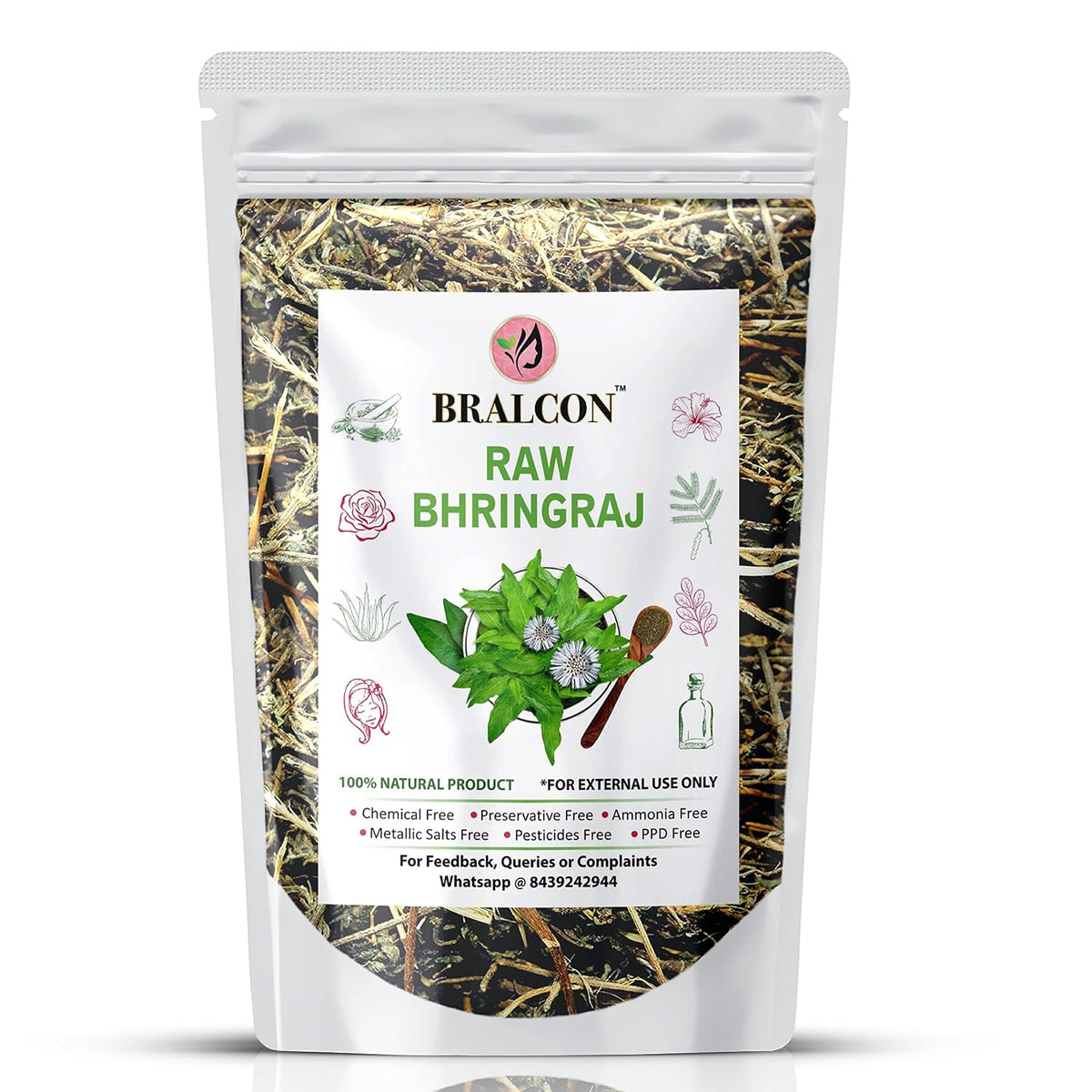 BRALCON Organic Raw Bhringraj -100g