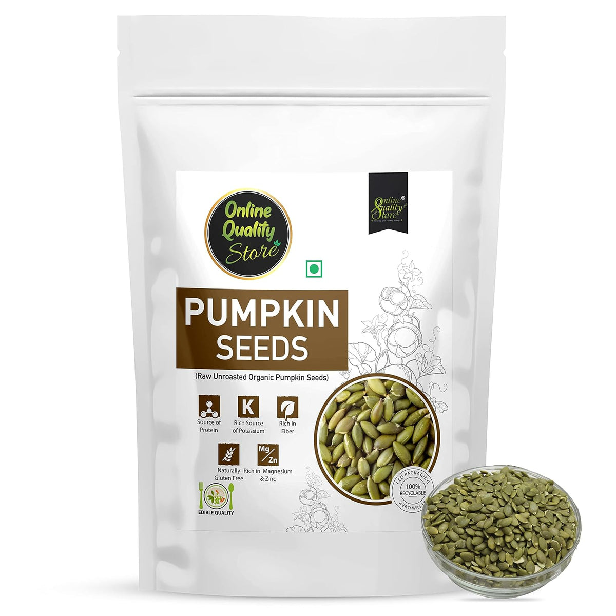 Online Quality Store Organic Combo of Sunflower Seeds, Pumpkin Seeds -200gm (2 x 100gm Pack)